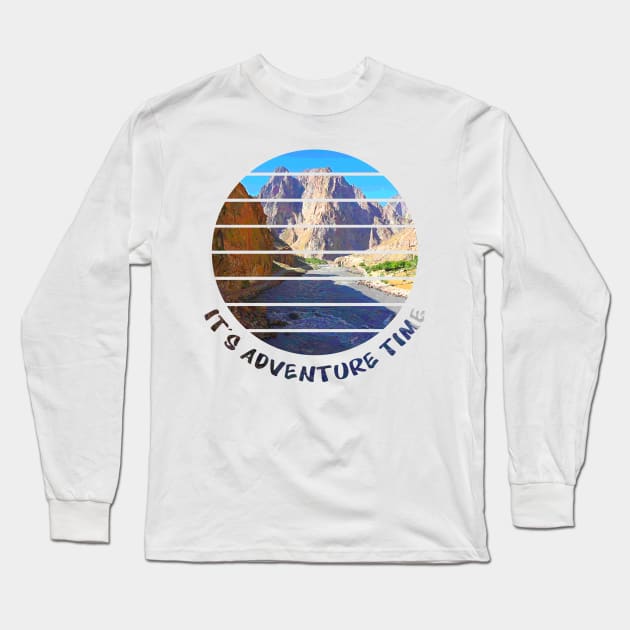 Adventure is Calling I have to go walking outside in nature and enjoy the hike in the beautiful surrounding between rivers, trees, rocks, wildlife and green fields. Hiking is a pure gem of joy.   Long Sleeve T-Shirt by Olloway